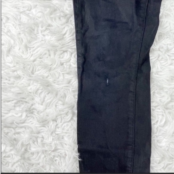 {SOLD} PAIGE Verdugo Ultra Skinny Black Shiny Jeans Size 25 - Picture 5 of 8
